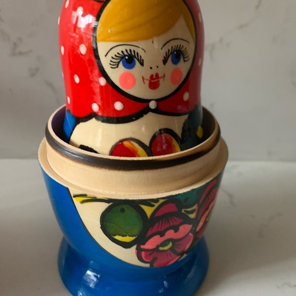 Russian hand made matryoshka/Bahuska wooden dolls - Picture 4 of 5